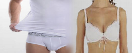 Publicidad de ropa interior para mujer y hombre
