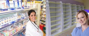 expositores de farmacia